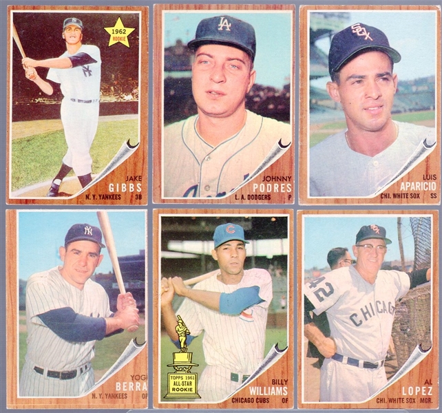 1962 Topps Bb- 6 Diff