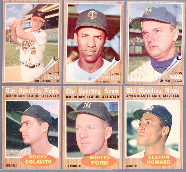 1962 Topps Bb- 6 Diff