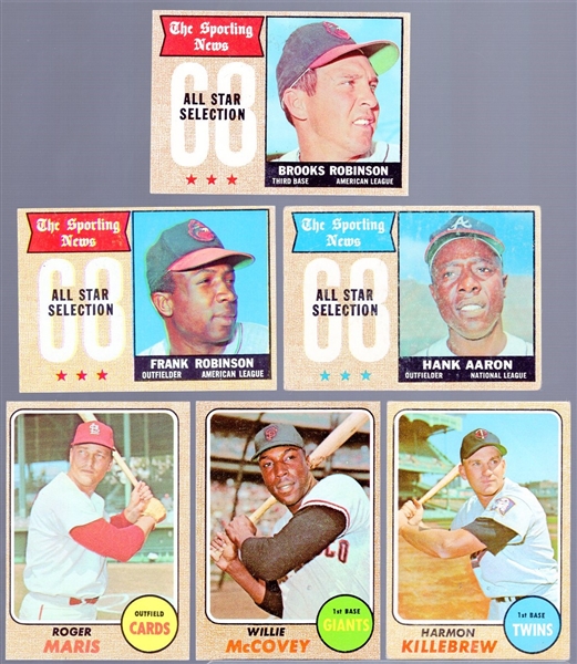 1968 Topps Bb- 6 Diff