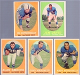 1958 Topps Football- 5 Diff