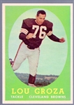 1958 Topps Fb- #52 Lou Groza, Browns