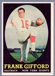 1958 Topps Football- #73 Frank Gifford, Giants