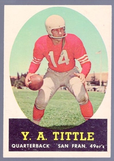 1958 Topps Football- #86 Y.A. Tittle, Giants