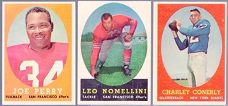 1958 Topps Football- 3 Diff