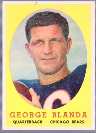 1958 Topps Football- #129 George Blanda, Bears