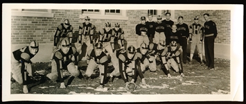 1936-37 Hallock (MN) High School Football Team B & W Original Picture