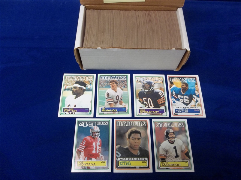 1983 Topps Football Near Set- 395 of 396