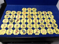 1950’s Walt Disney Productions Yellow Character Bread End Labels- 49 Diff.