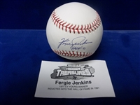 Autographed & Inscribed Fergie Jenkins Official MLB Baseball- Tri-Star Authenticated