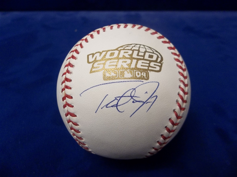 Autographed Trot Nixon Official World Series 2004 MLB Baseball- Tri-Star Authenticated