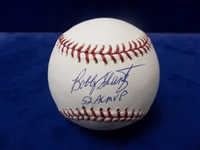 Autographed & Inscribed Bobby Shantz Official MLB Baseball- Tri-Star Authenticated