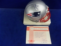 Autographed & Inscribed Ty Law New England Patriots NFL Mini-Helmet Sports Images Authenticated