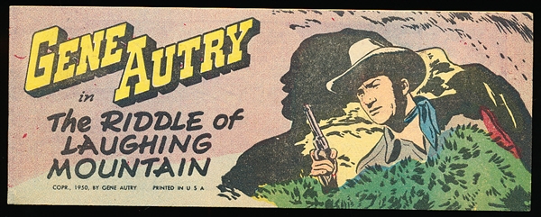 1950 Quaker Oats “Gene Autry in The Riddle of Laughing Mountain” Pocket Sized Comic Book