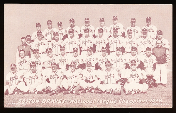 1947-66 Baseball Exhibits- Boston Braves 1948 NL Champs