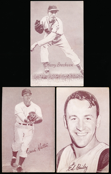 1947-66 Baseball Exhibits- 3 Diff