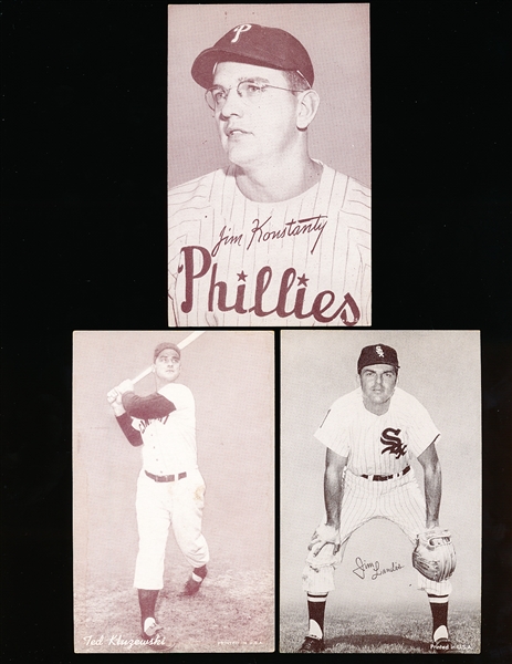 1947-66 Baseball Exhibits- 3 Diff