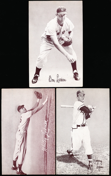 1947-66 Baseball Exhibits- 3 Diff