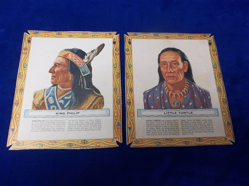 1962 Kellogg’s “Famous Indian Chief Portraits” (F273-7b)- 2 Diff.