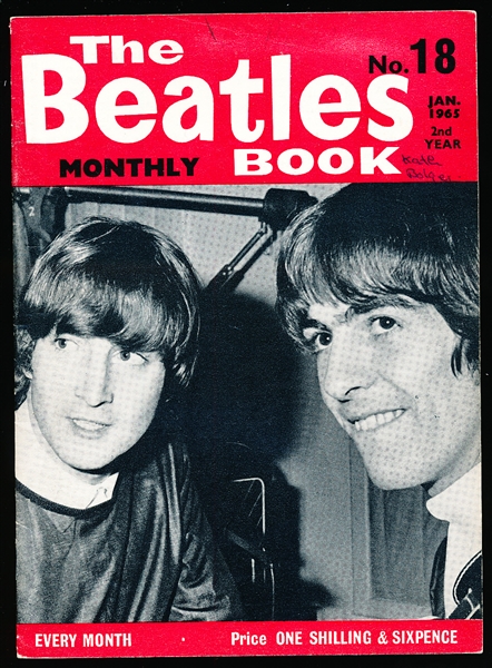 Jan. 1965 The Beatles Book Monthly Magazine- No. 18 Issue with Original Mailing Envelope