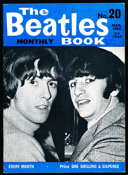 March 1965 The Beatles Book Monthly Magazine- No. 20 Issue with Original Mailing Envelope