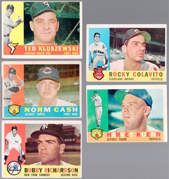 1960 Topps Bb- 8 Cards