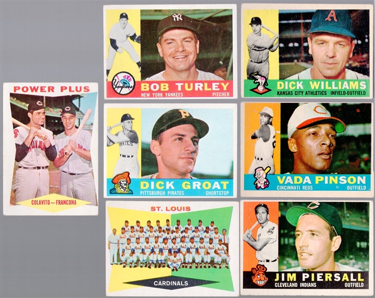 1960 Topps Bb- 12 Cards