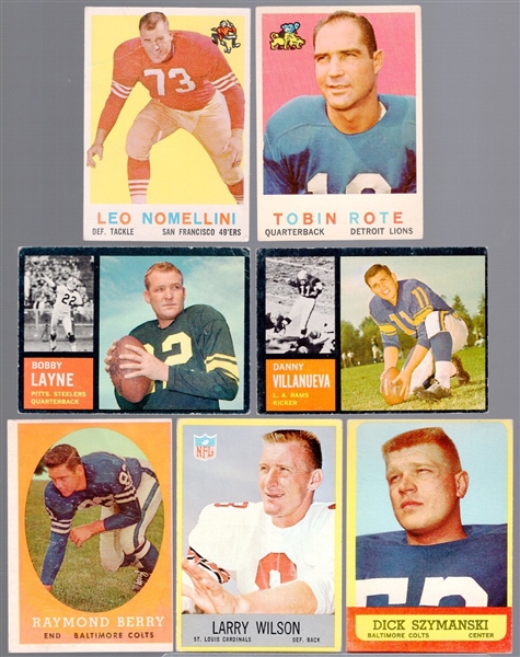 Eight Older Football Cards