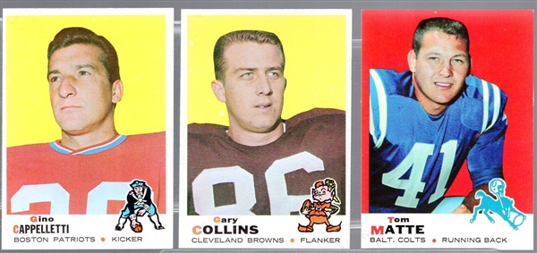 1969 Topps Fb- 40 Asst- Mostly Cleveland Browns