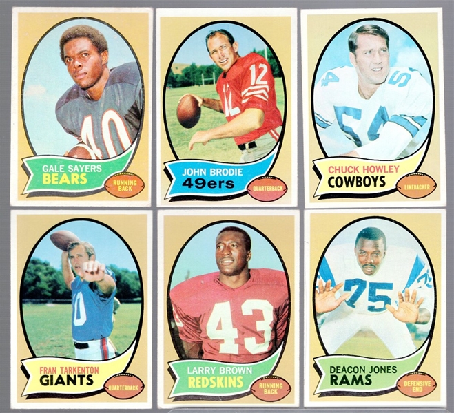 1970 Topps Fb- 6 Diff