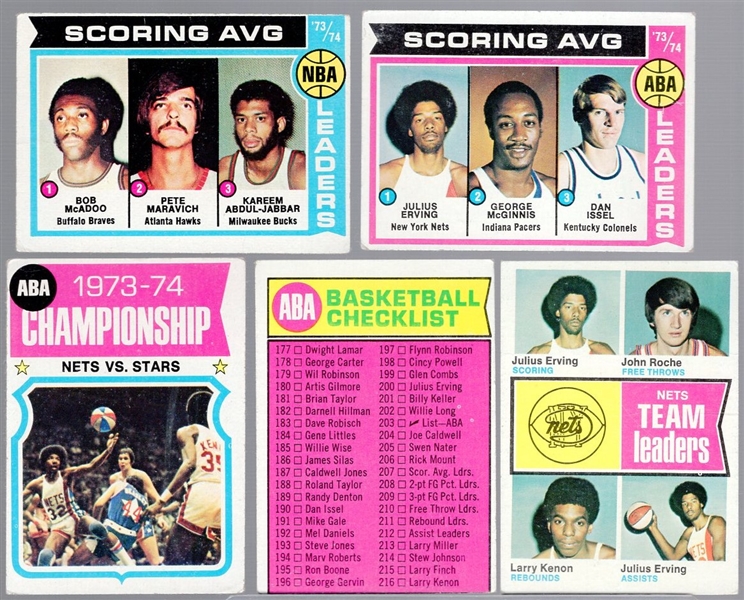 1974-75 Topps Bask- 60 Asst