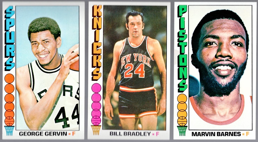 1976-77 Topps Basketball- 12 Cards