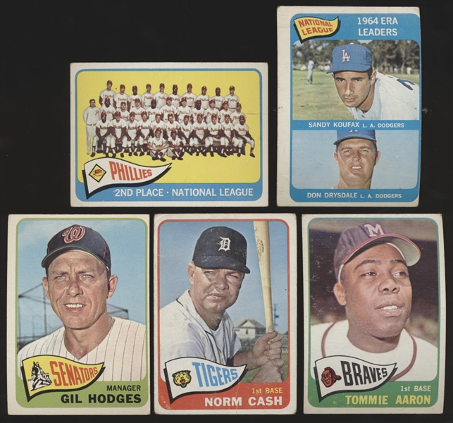 1965 Topps Bb- 5 Diff