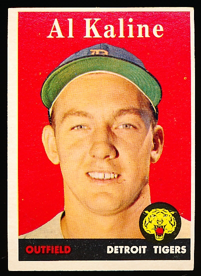 1958 Topps Baseball- #70 Al Kaline, Tigers