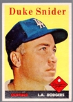 1958 Topps Baseball- #88 Duke Snider, Dodgers