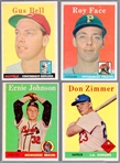 1958 Topps Baseball- 4 Diff