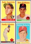 1958 Topps Baseball- 4 Diff