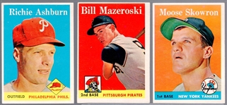 1958 Topps Baseball- 3 Diff