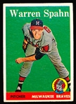 1958 Topps Baseball- #270 Warren Spahn, Braves