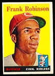 1958 Topps Baseball- #285 Frank Robinson, Reds