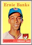 1958 Topps Baseball- #310 Ernie Banks, Cubs