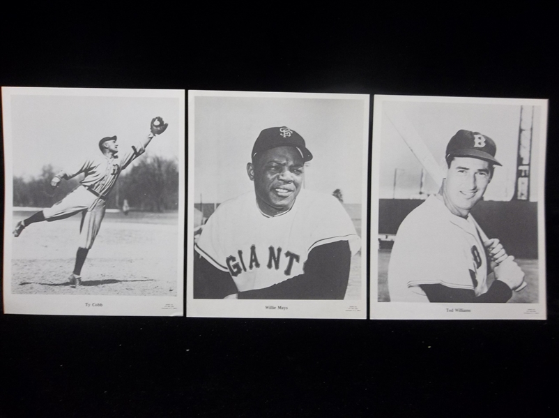 1960s Sports Pix Baseball- 8" x 10" B & W Photos- 3 Diff