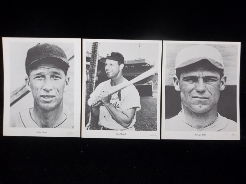 1960s Sports Pix Baseball- 8" x 10" B & W Photos- 3 Diff