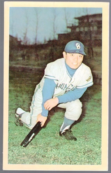 1964 JF1 Morinaga Japanese Baseball Standup- Shinichi Eto (Kneeling Pose)