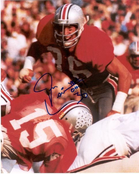 Tom Cousineau-Ohio State Autographed 8x10" Photo