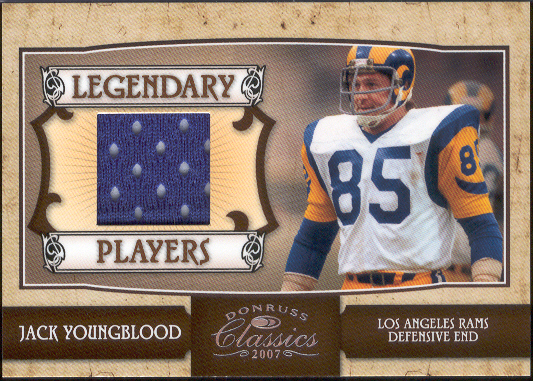 Jack Youngblood Game-Used Jersey Football Card