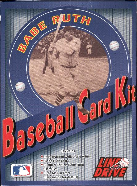 1991 Line Drive “Babe Ruth Baseball Card Kit” Factory Boxed Set