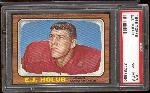 1966 Topps Fb- #70 E.J. Holub, KC Chiefs- PSA Nm-Mt 8