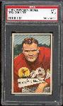 1952 Bowman Small Football- #71 Tex Coulter, Giants- PSA Ex 5 – 60/40 centering