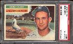 1956 Topps Baseball- #288 Bob Cerv, Yankees- PSA Ex-Mt 6 