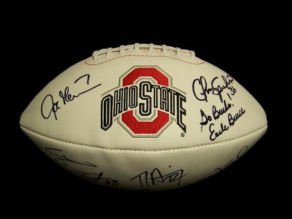 Ohio State Signature Football with 8 Autographs